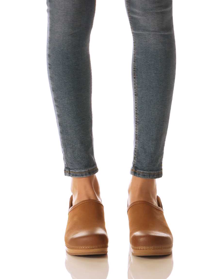 Dansko Brenna Burnished Suede Women Clogs Navy | CA 3557MQS