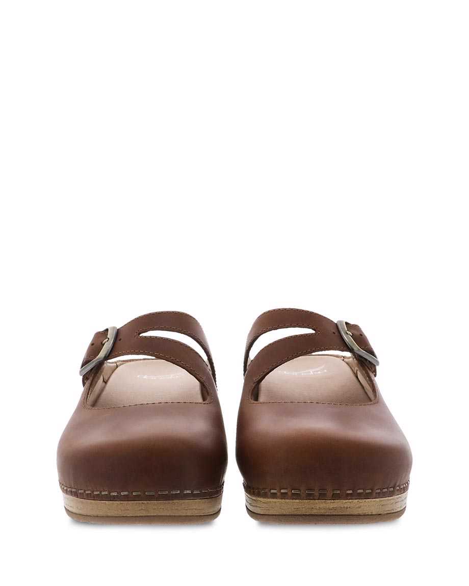 Dansko Britney Pull Up Women Mary Janes Brown | CA 3670KOJ