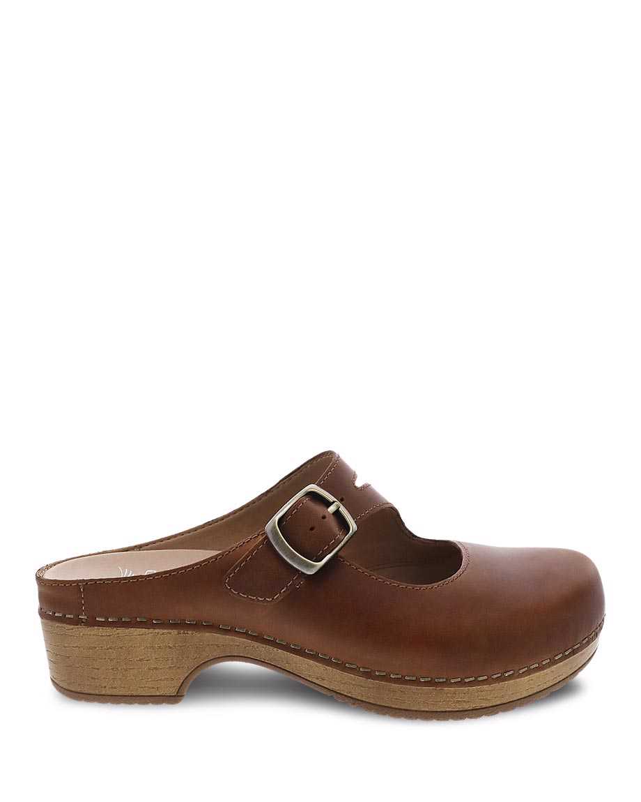 Dansko Britney Pull Up Women Mary Janes Brown | CA 3670KOJ