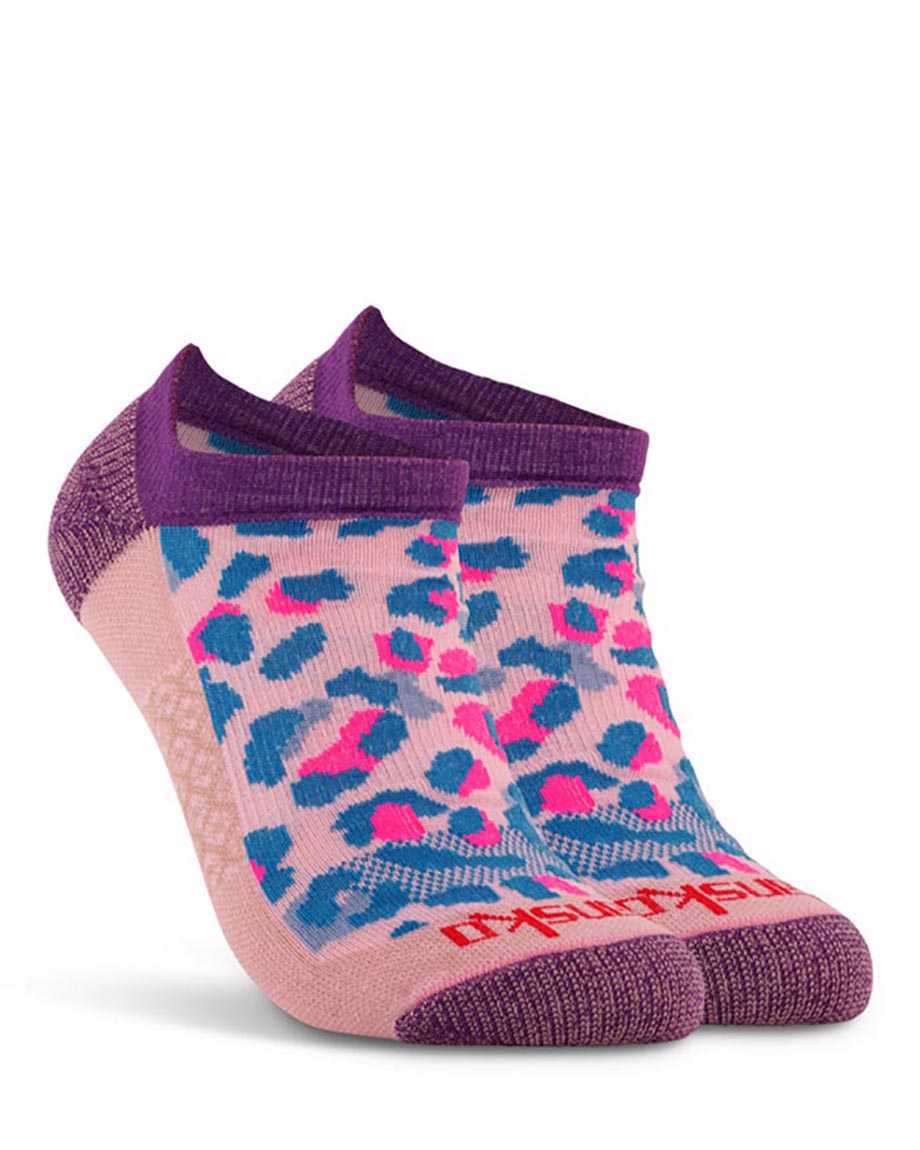 Dansko Cheetah Low Cut Women Socks Pink | CA 3849YXU