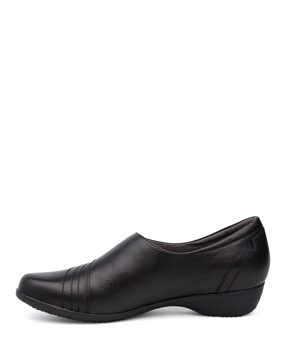 Dansko Franny Milled Nappa Women Mary Janes Black | CA 3677AHB