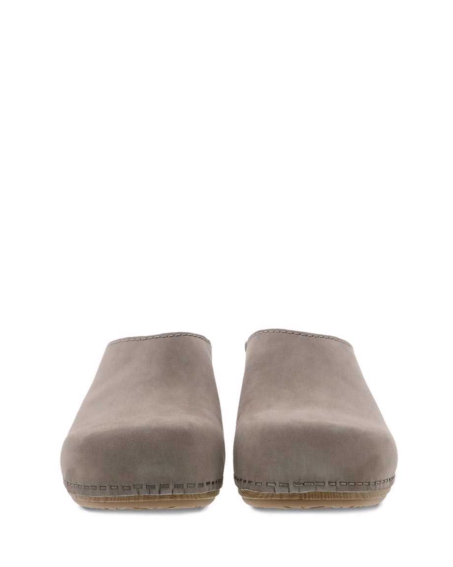 Dansko Giulia Milled Nubuck Women Mules Grey | CA 3687QMU