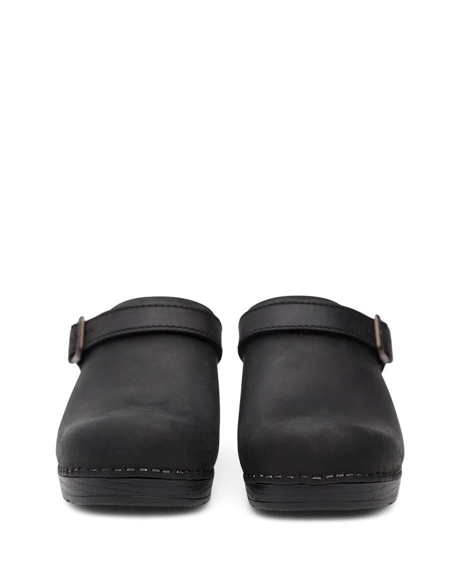 Dansko Ingrid Oiled Women Mules Black | CA 3690EBP