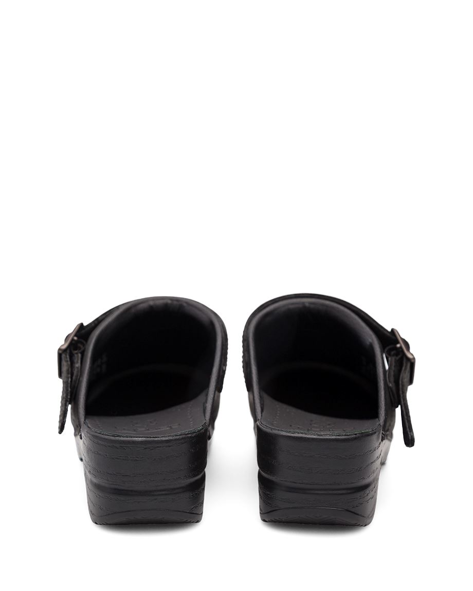 Dansko Ingrid Oiled Women Mules Black | CA 3690EBP