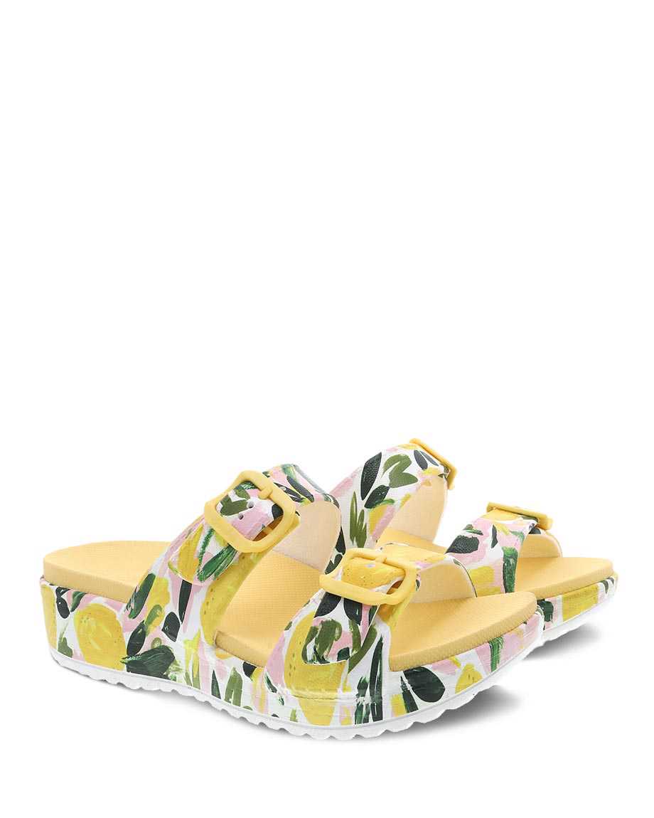 Dansko Kandi Molded Women Sandals Olive | CA 3726FDL