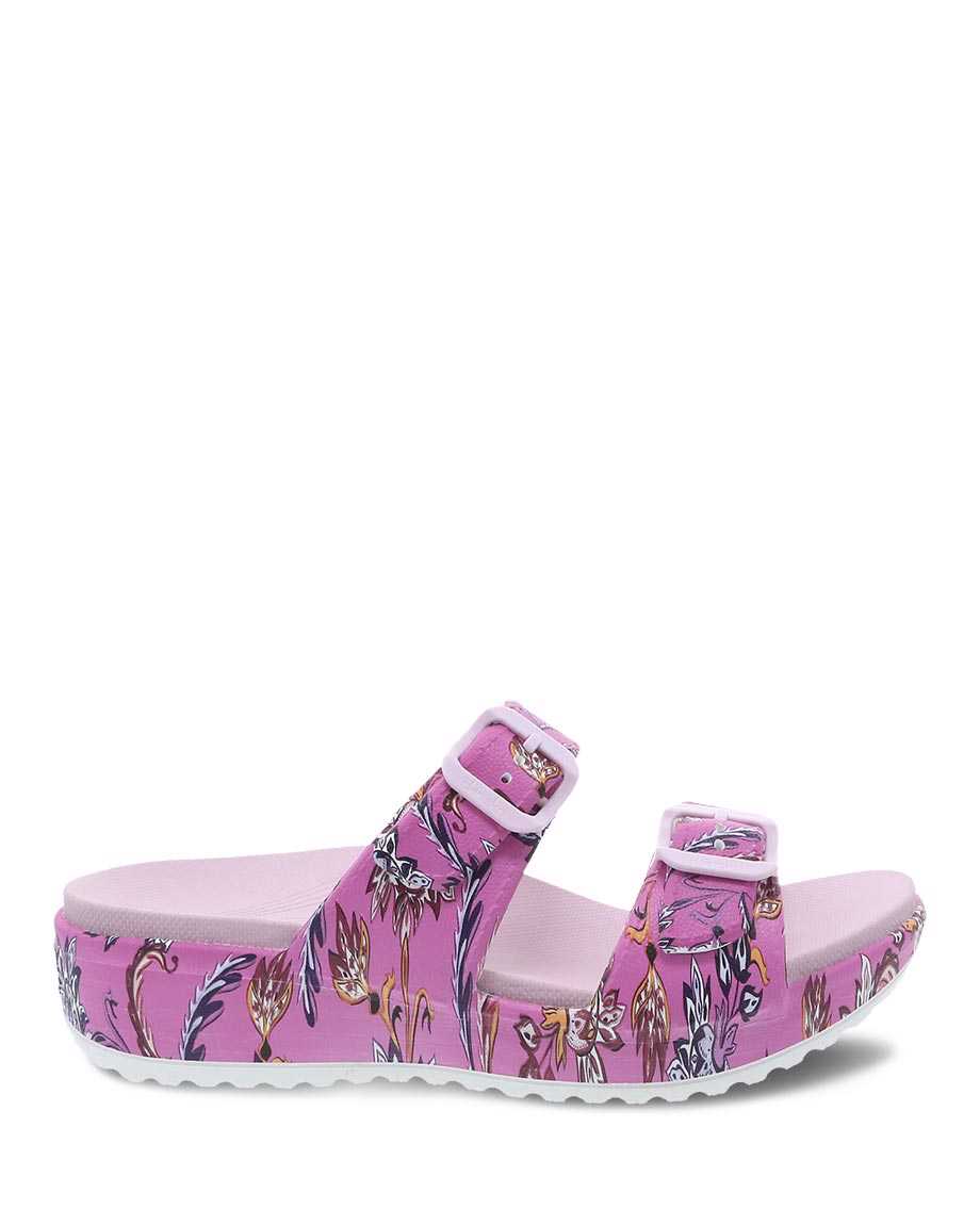 Dansko Kandi Paisley Molded Women Sandals Purple | CA 3730PJV