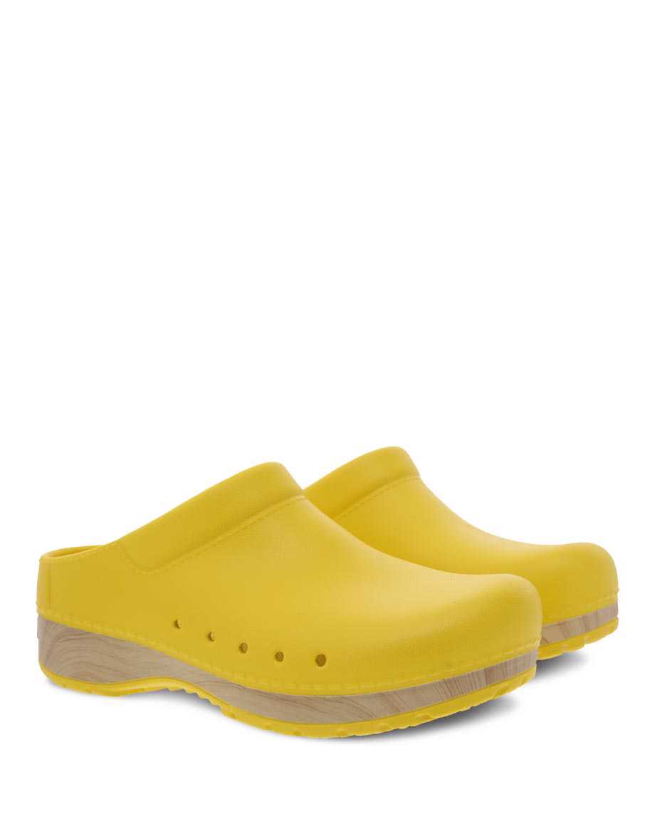 Dansko Kane EVA Clog Women Mules Yellow | CA 3691RVA
