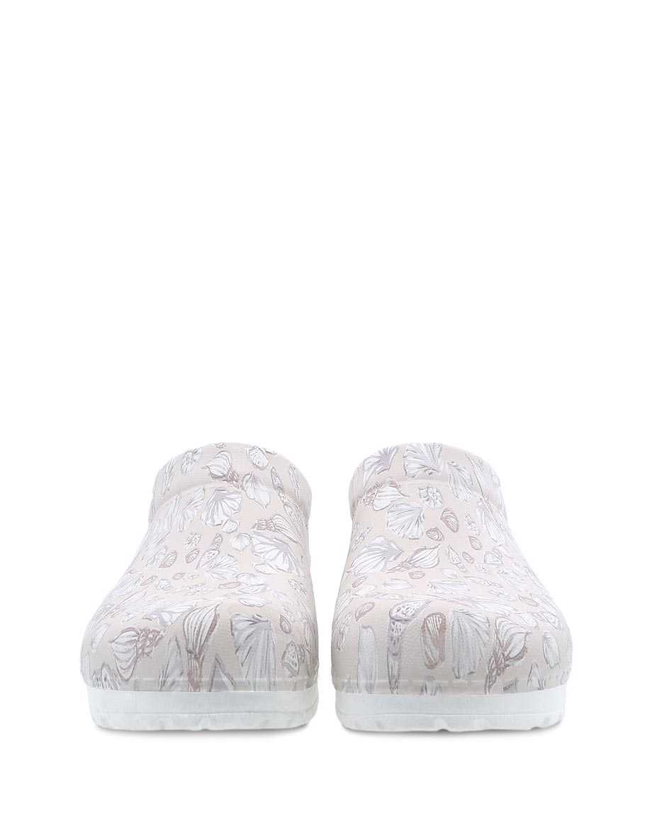 Dansko Kane Shells Molded Women Mules White | CA 3700DFZ