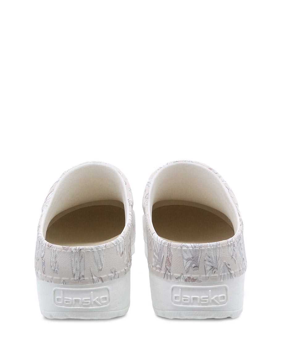 Dansko Kane Shells Molded Women Mules White | CA 3700DFZ