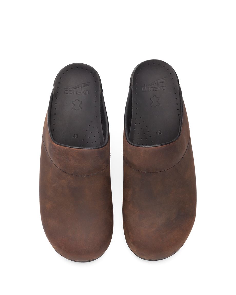 Dansko Karl Antique Sole Men Casual Shoes Brown / Black | CA 3501CTP