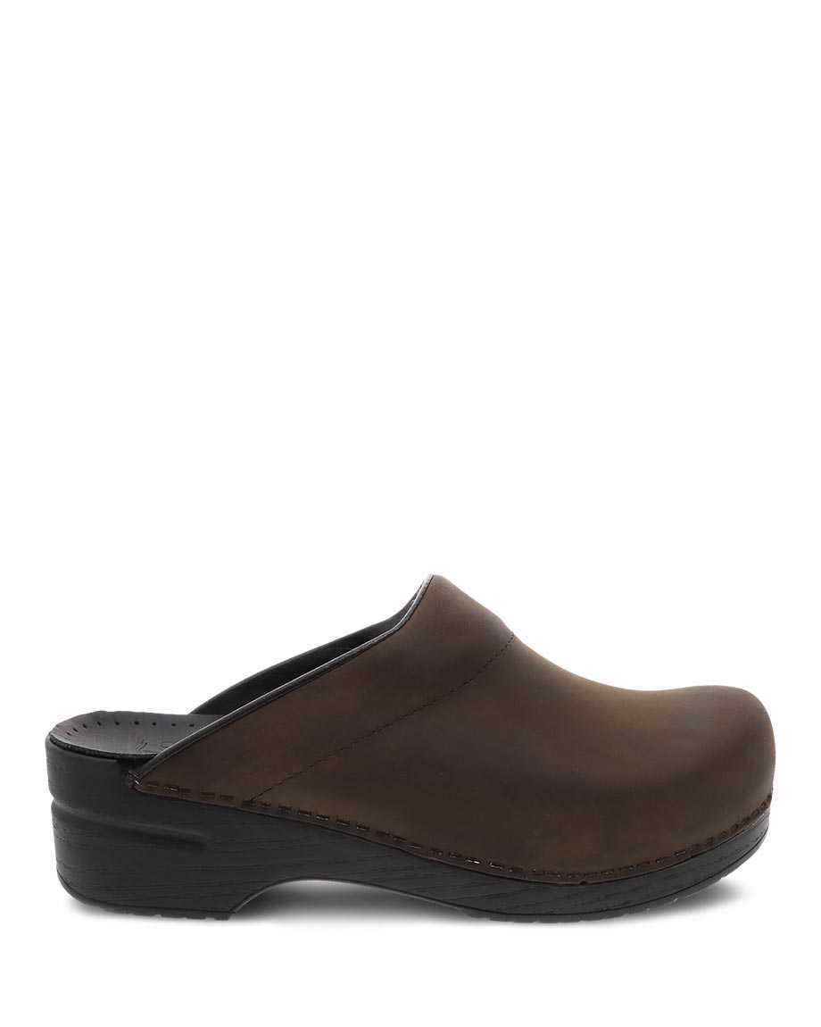 Dansko Karl Antique Sole Men Casual Shoes Brown / Black | CA 3501CTP