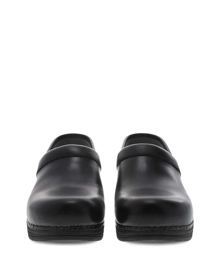 Dansko LT Pro Leather Women Clogs Black | CA 3581EBO