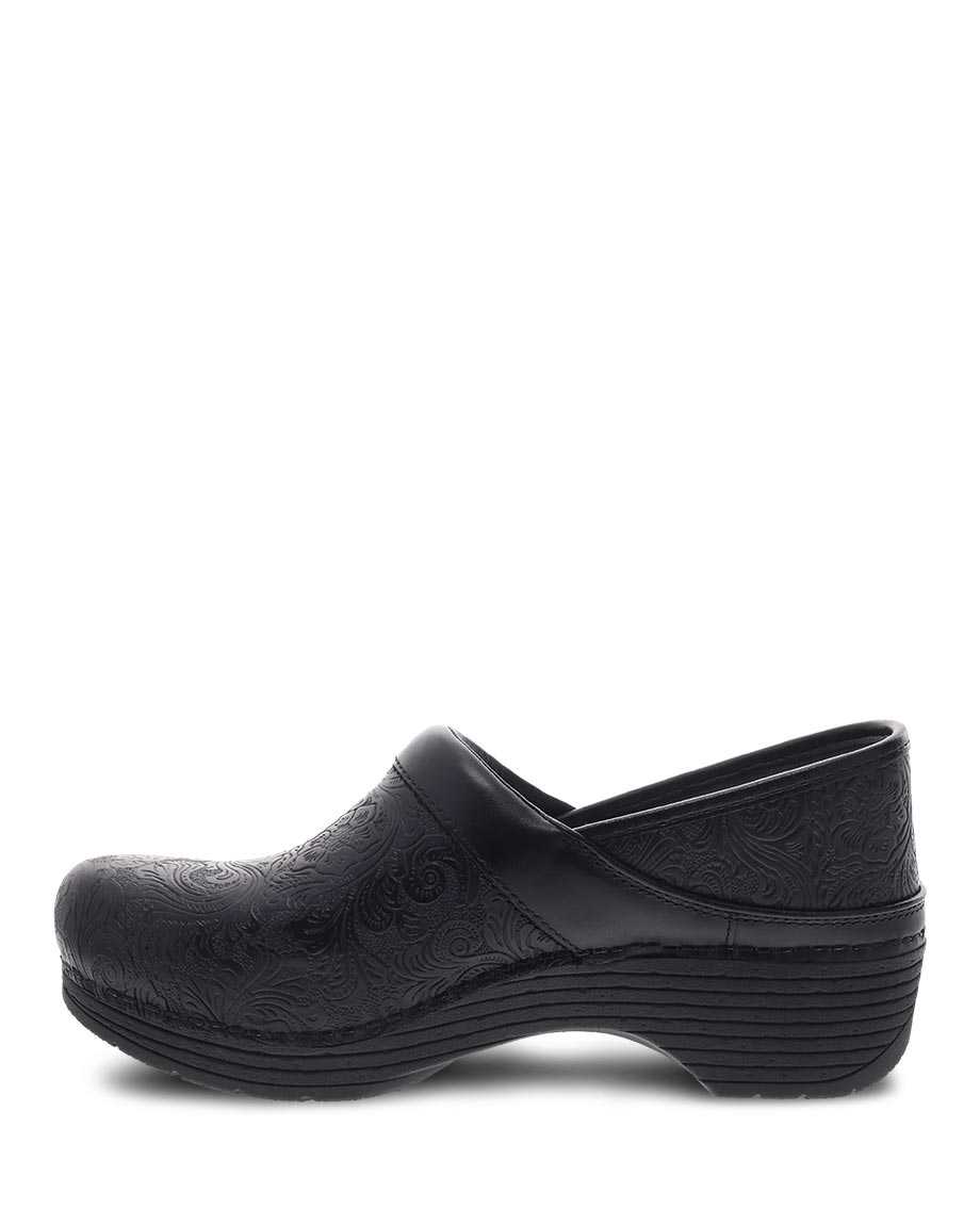 Dansko LT Pro Tooled Women Clogs Black | CA 3583QMA