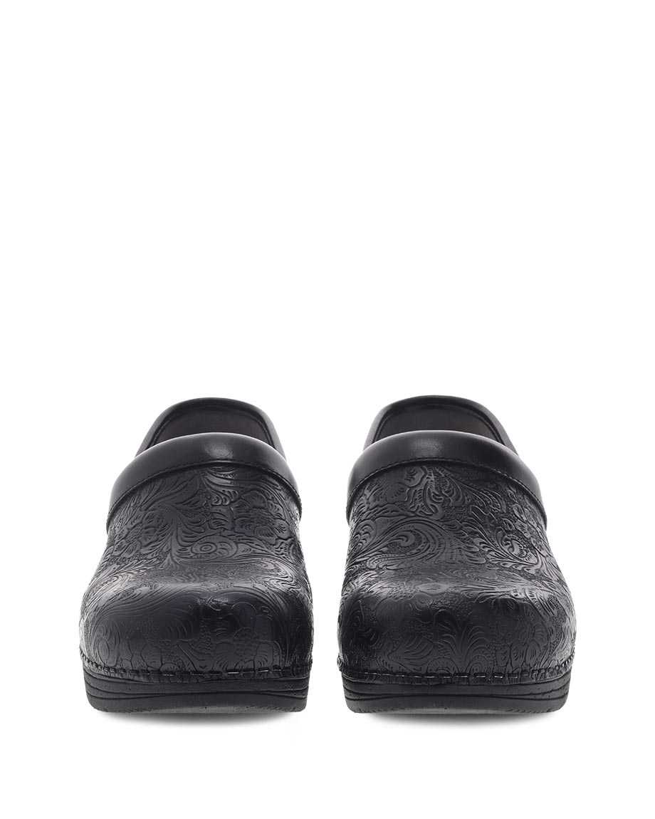 Dansko LT Pro Tooled Women Clogs Black | CA 3583QMA