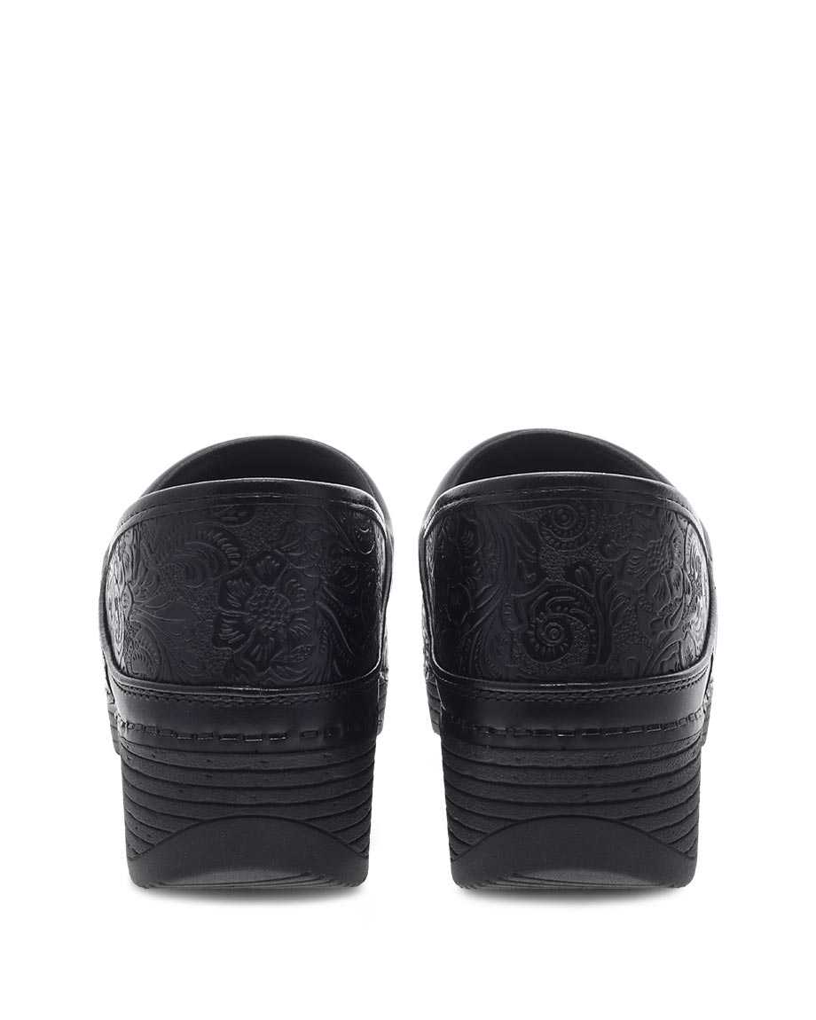 Dansko LT Pro Tooled Women Clogs Black | CA 3583QMA