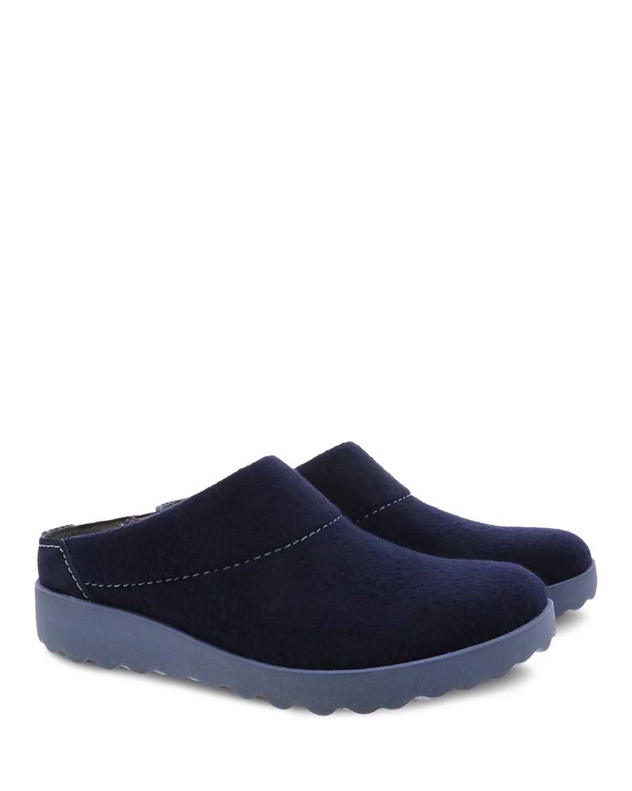 Dansko Lucie Mule Women Mules Navy | CA 3701FDX