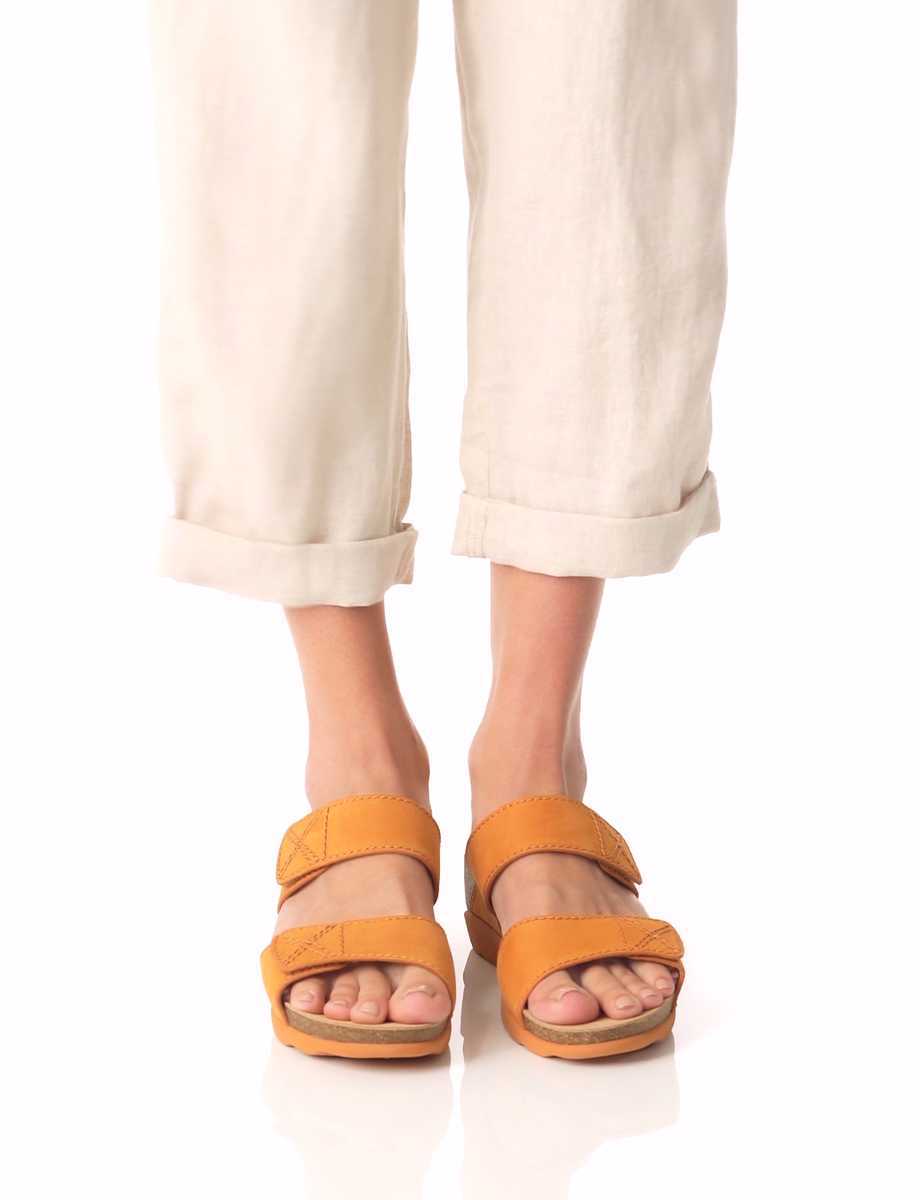 Dansko Maddy Milled Nubuck Women Sandals Orange | CA 3733UZM