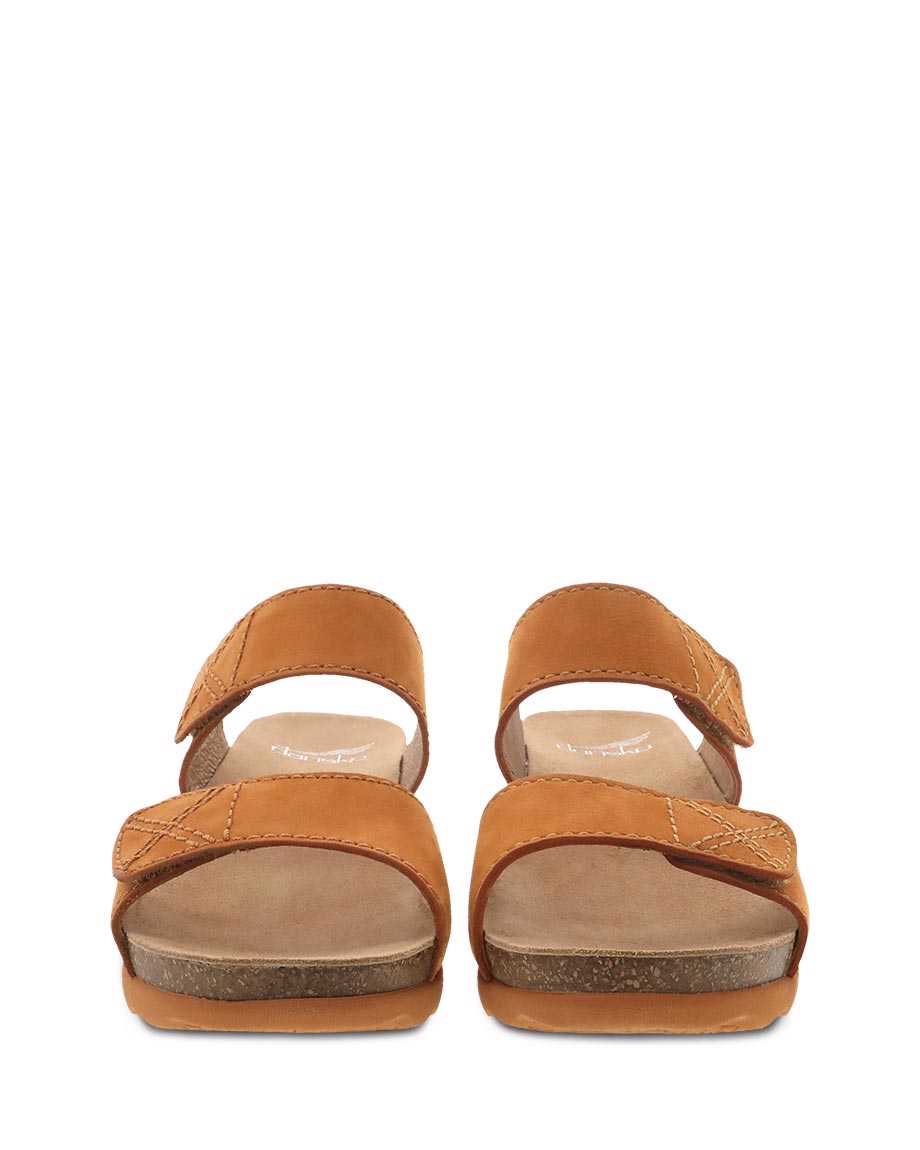 Dansko Maddy Milled Nubuck Women Sandals Orange | CA 3733UZM