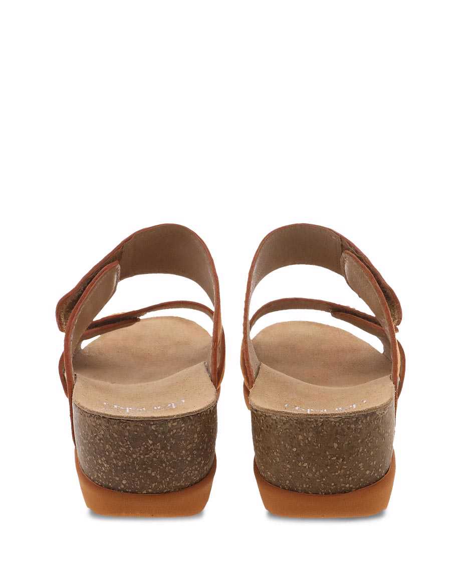 Dansko Maddy Milled Nubuck Women Sandals Orange | CA 3733UZM