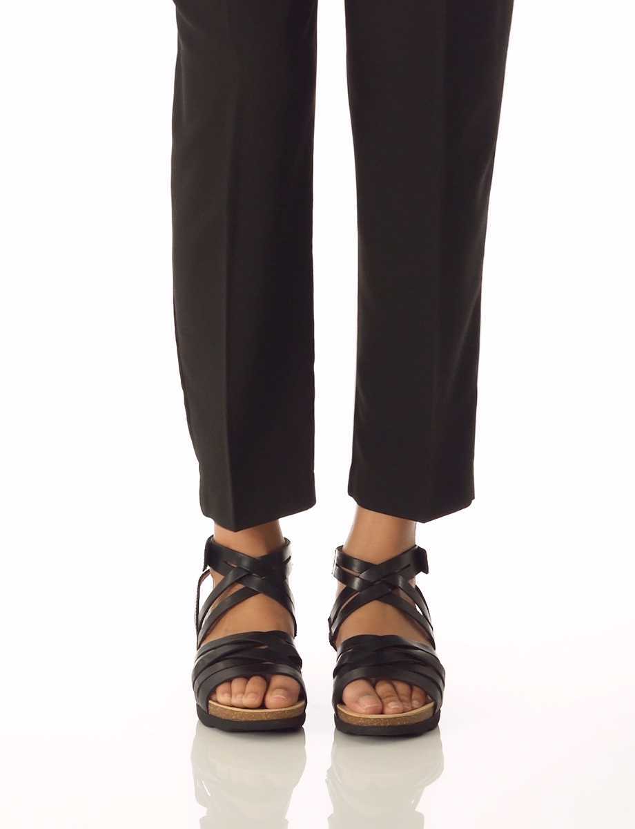 Dansko Mirabella Waxy Burnished Women Sandals Black | CA 3742EBI
