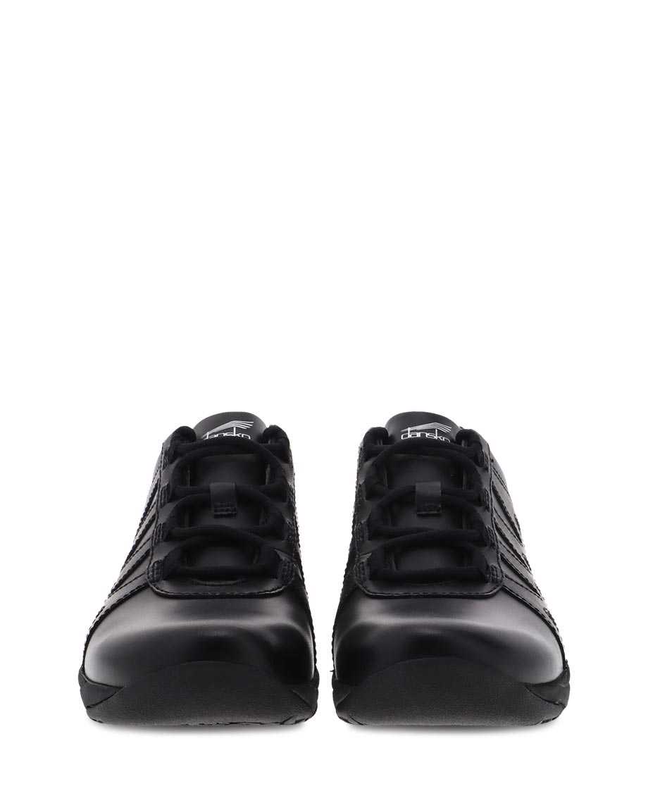 Dansko Neena Leather Women Slip Resistant Shoes Black | CA 3789EBQ