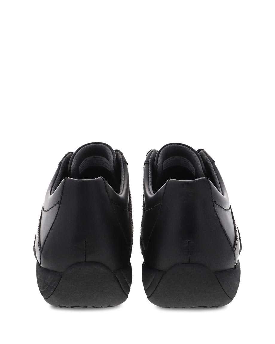Dansko Neena Leather Women Slip Resistant Shoes Black | CA 3789EBQ
