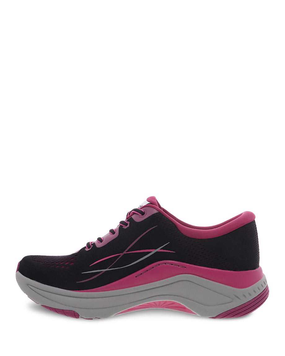 Dansko Pace Berry Mesh Women Sneakers Black | CA 3819NWR
