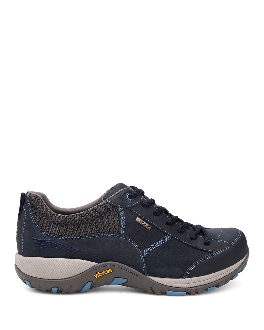 Dansko Paisley Milled Nubuck Women Wide Shoes Navy | CA 3941UZK