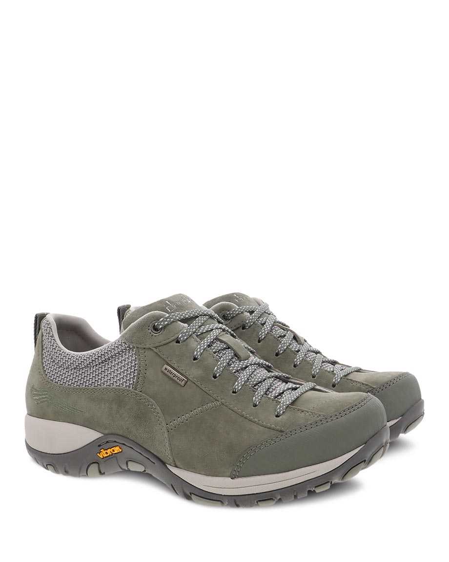 Dansko Paisley Suede Women Walking Shoes Olive | CA 3898EBW