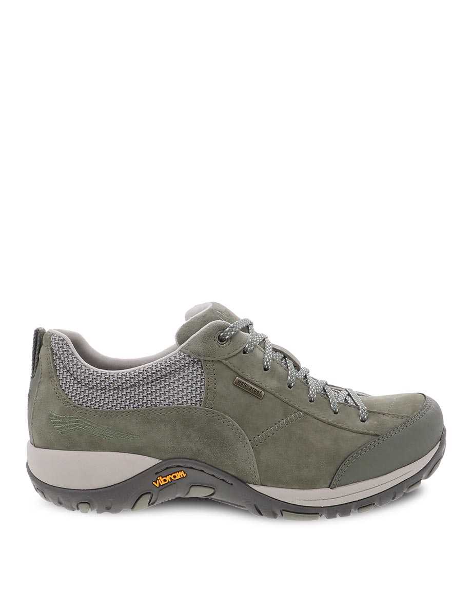 Dansko Paisley Suede Women Walking Shoes Olive | CA 3898EBW