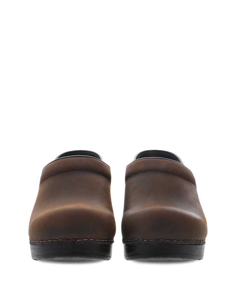 Dansko Professional Antique Women Clogs Brown | CA 3592OKZ