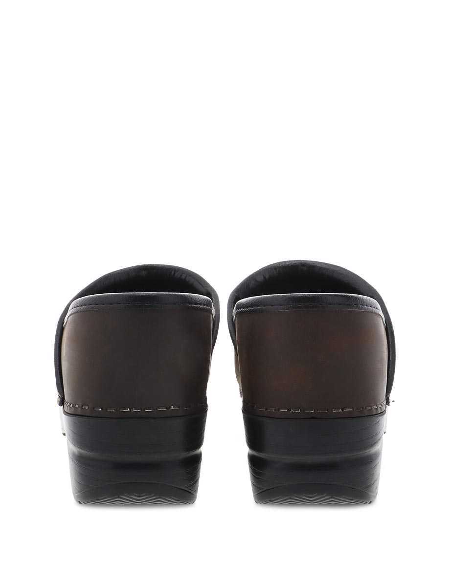 Dansko Professional Antique Women Clogs Brown | CA 3592OKZ