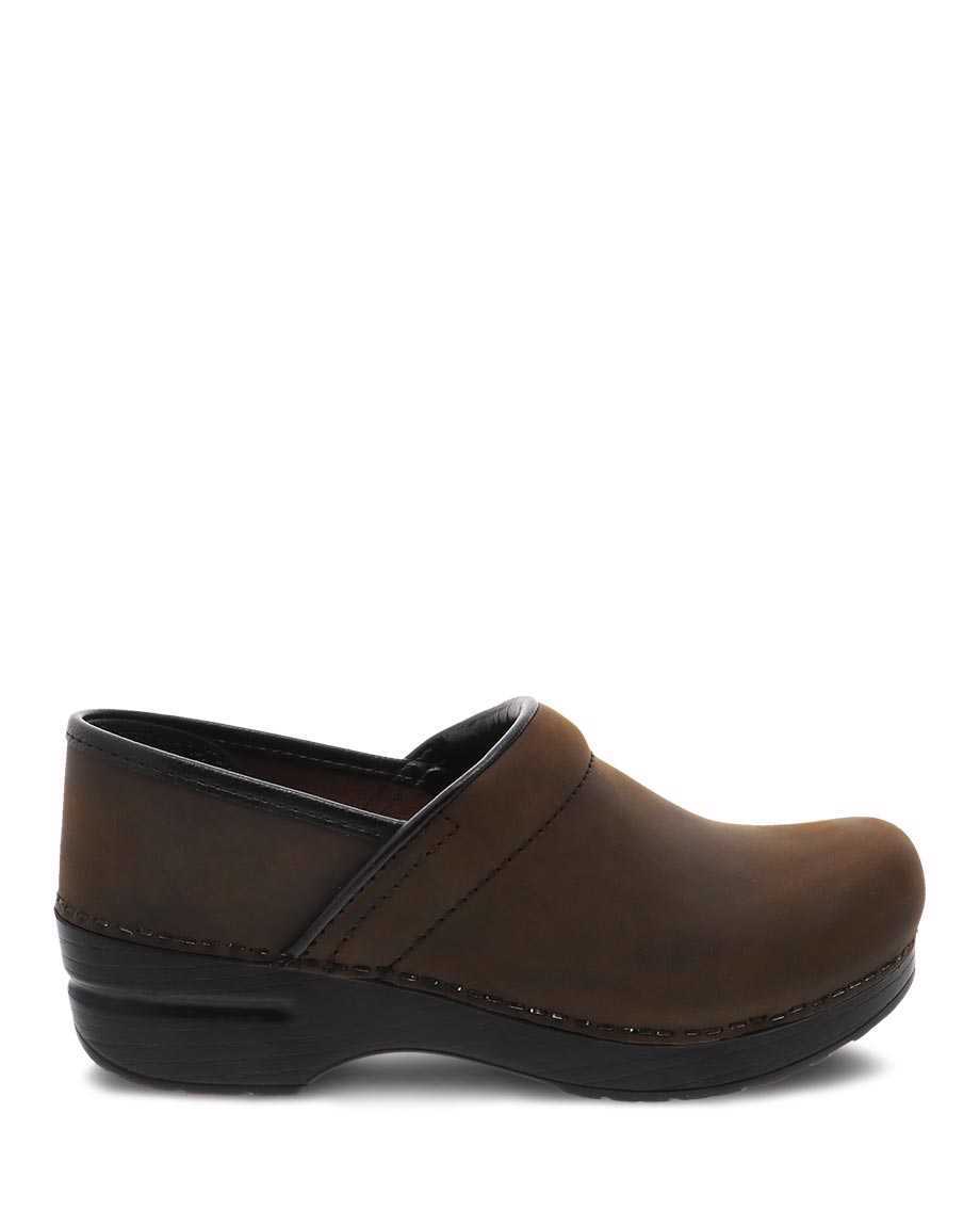 Dansko Professional Antique Women Clogs Brown | CA 3592OKZ