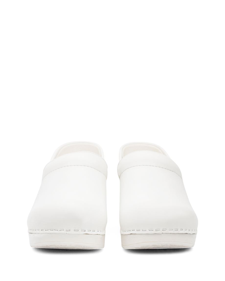 Dansko Professional Box Men Clogs White | CA 3526YXI