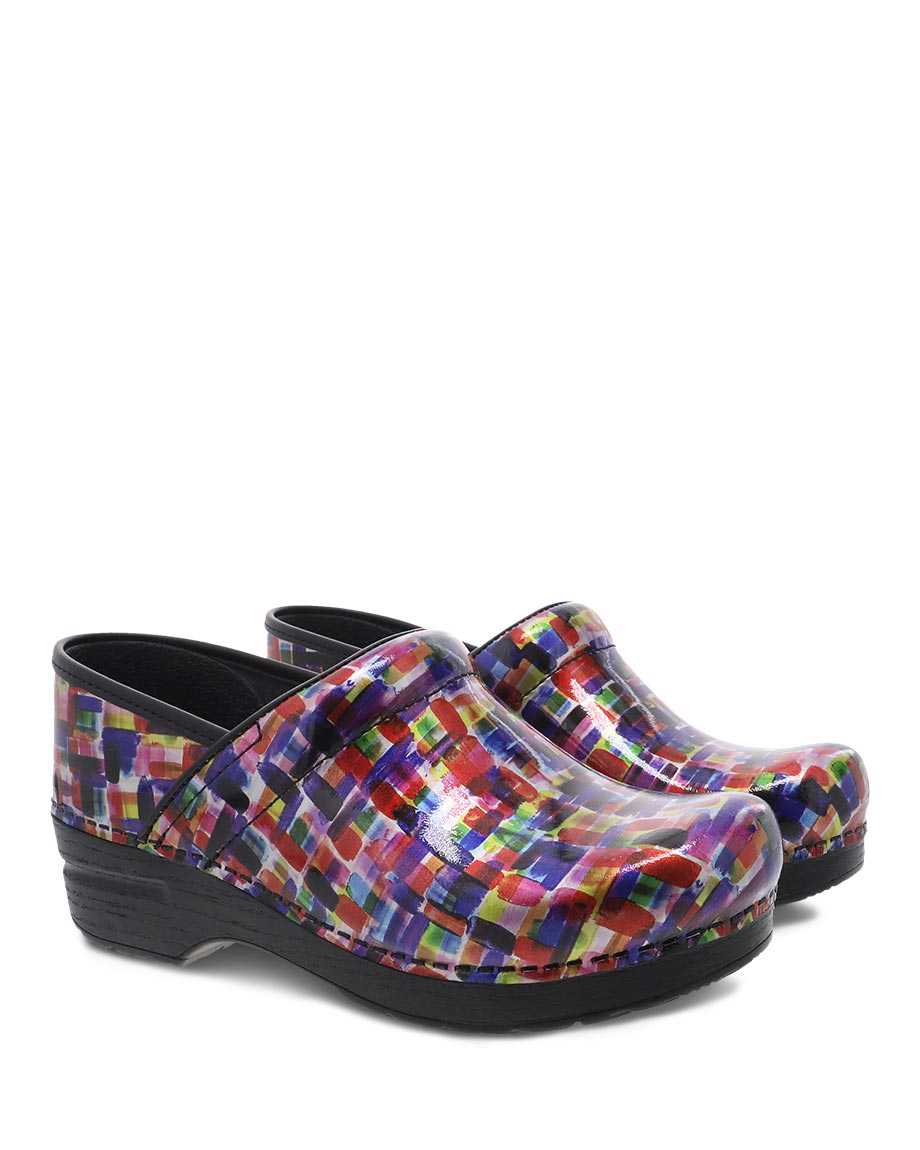 Dansko Professional Patent Women Clogs Multicolor | CA 3605CTY