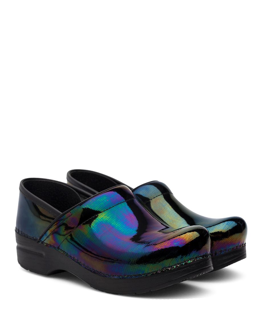 Dansko Professional Petrol Patent Women Wide Shoes Multicolor | CA 3958AHI
