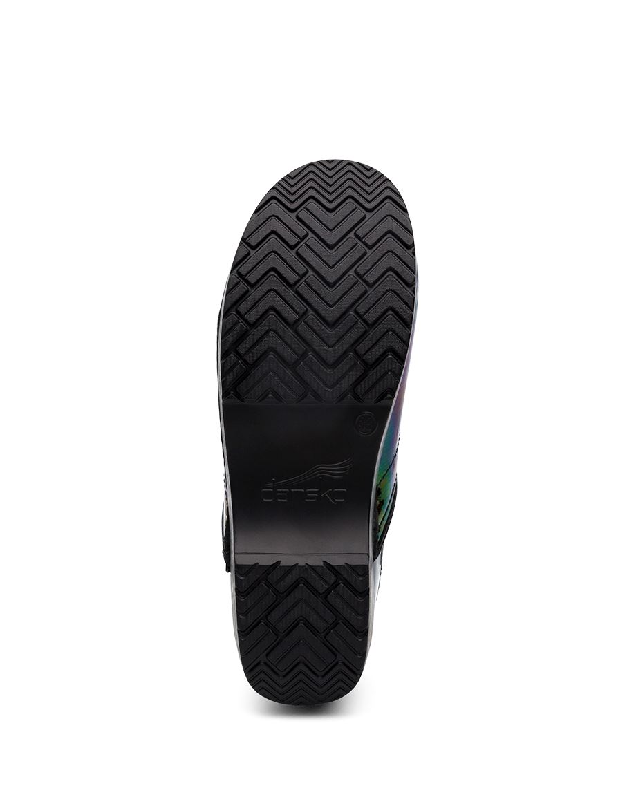 Dansko Professional Petrol Patent Women Wide Shoes Multicolor | CA 3958AHI