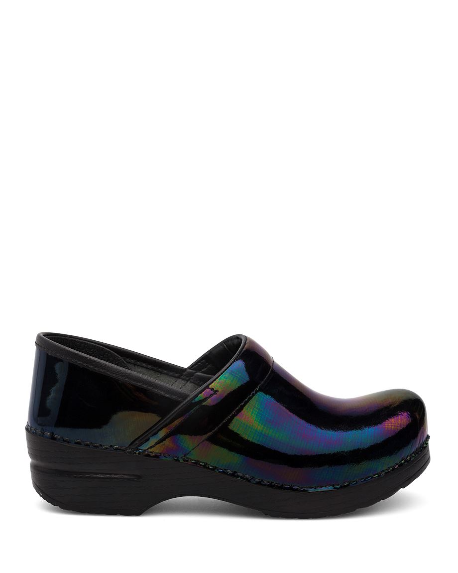 Dansko Professional Petrol Patent Women Wide Shoes Multicolor | CA 3958AHI