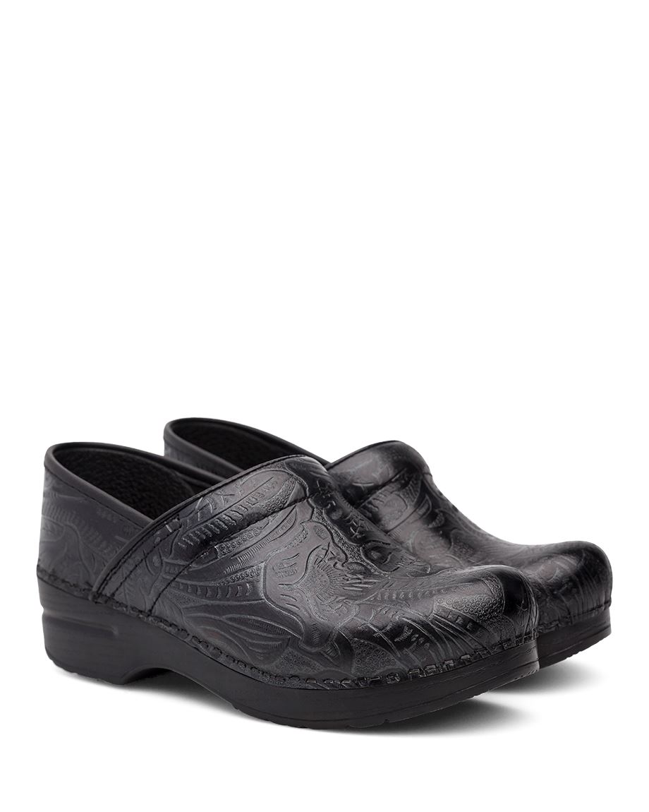 Dansko Professional Tooled Women Clogs Black | CA 3611NWS