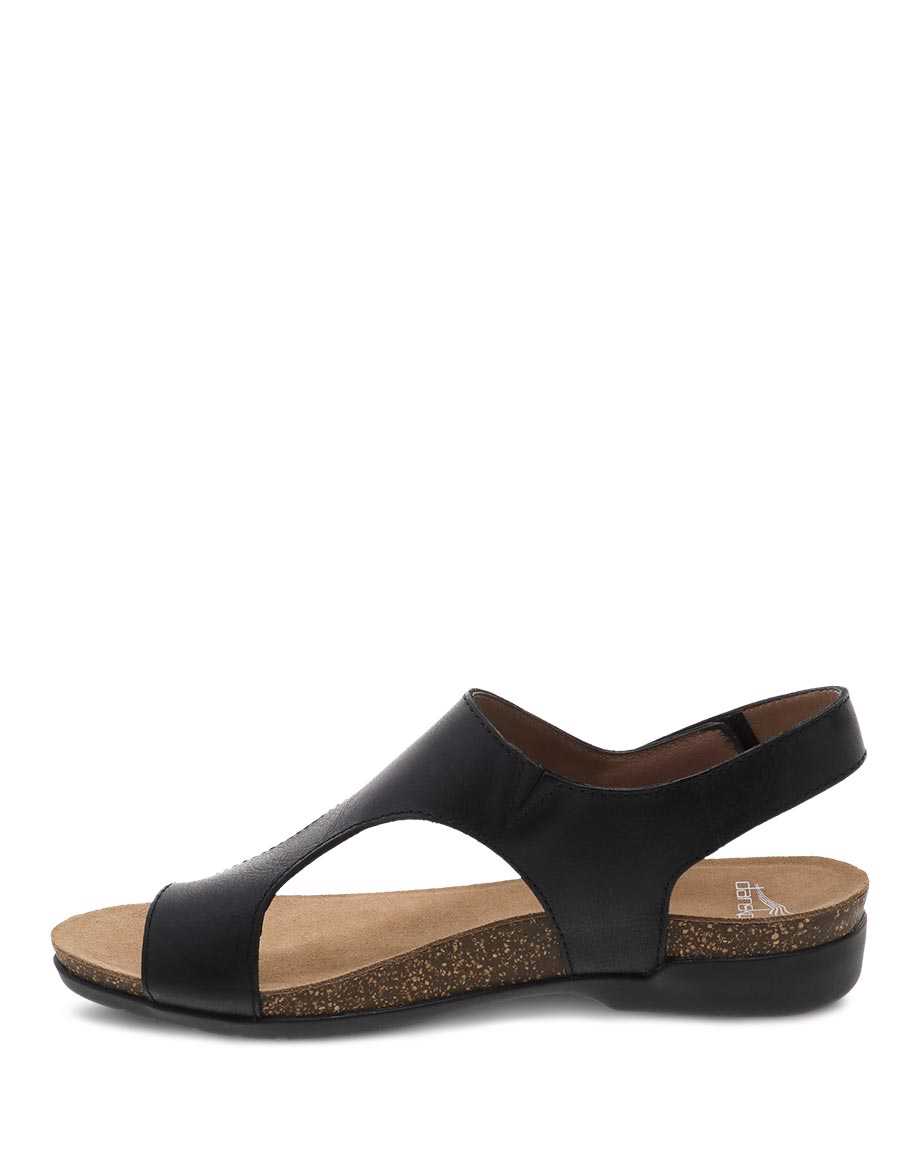 Dansko Reece Women Sandals Black | CA 3749PJG