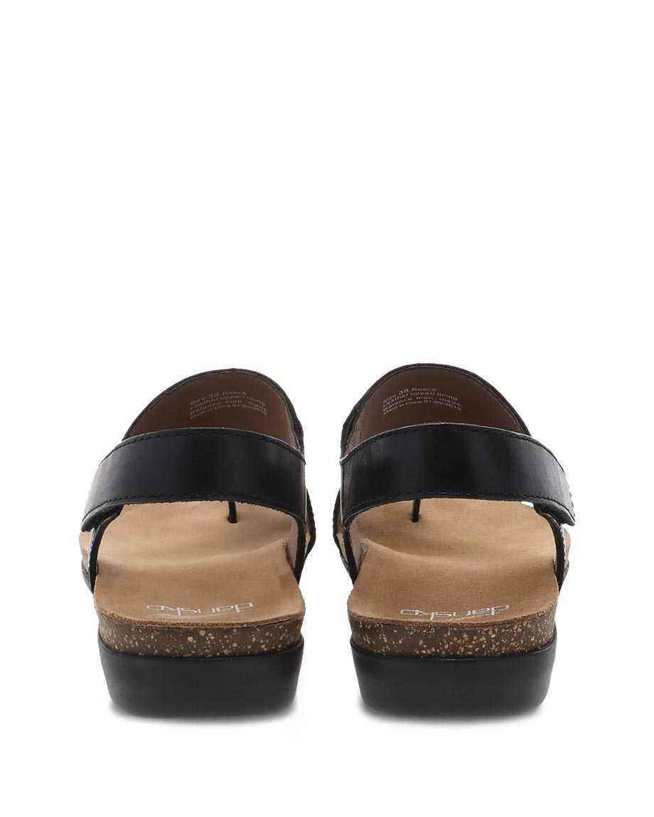 Dansko Reece Women Sandals Black | CA 3749PJG