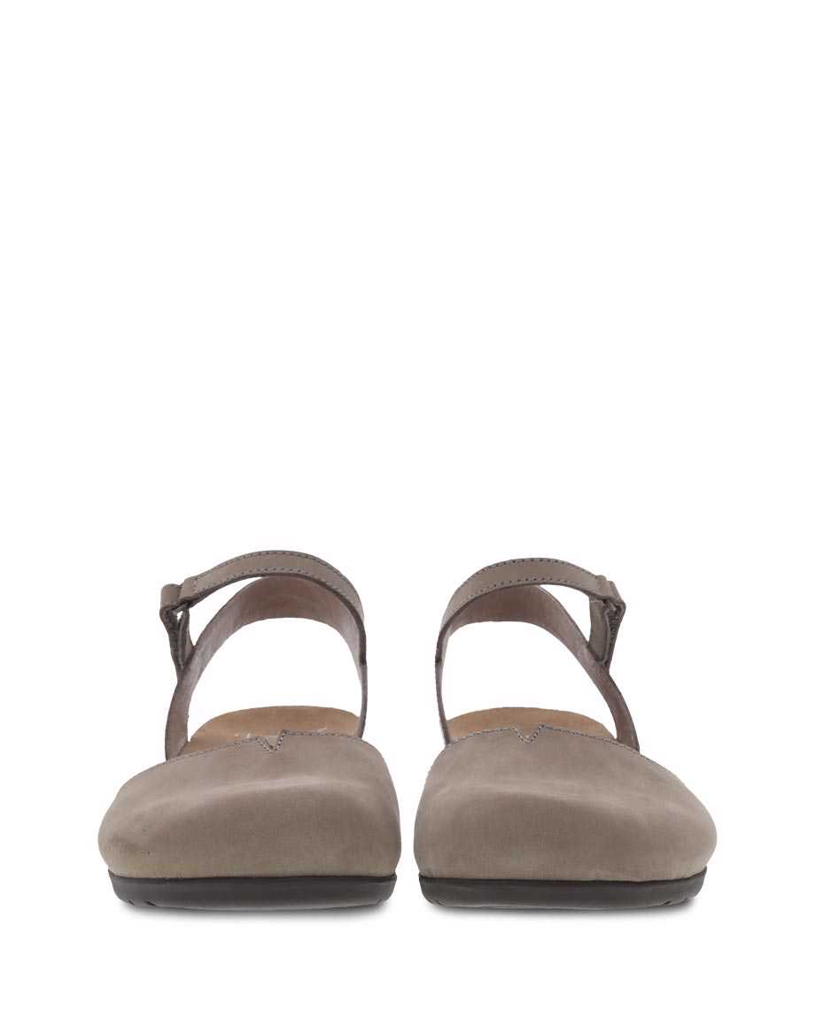 Dansko Rowan Milled Nubuck Women Sandals Grey | CA 3762VRQ