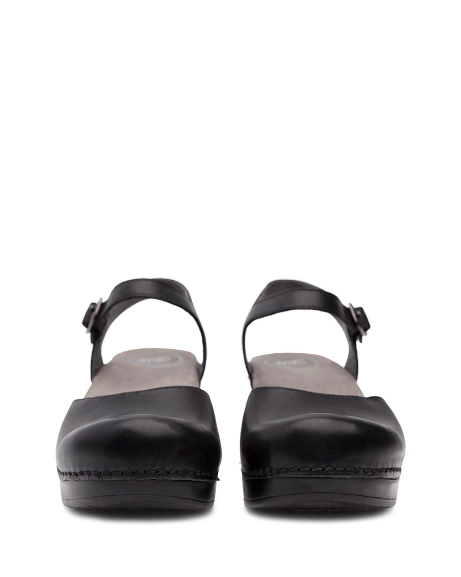 Dansko Sam Soft Full Grain Women Mary Janes Black | CA 3681UZQ