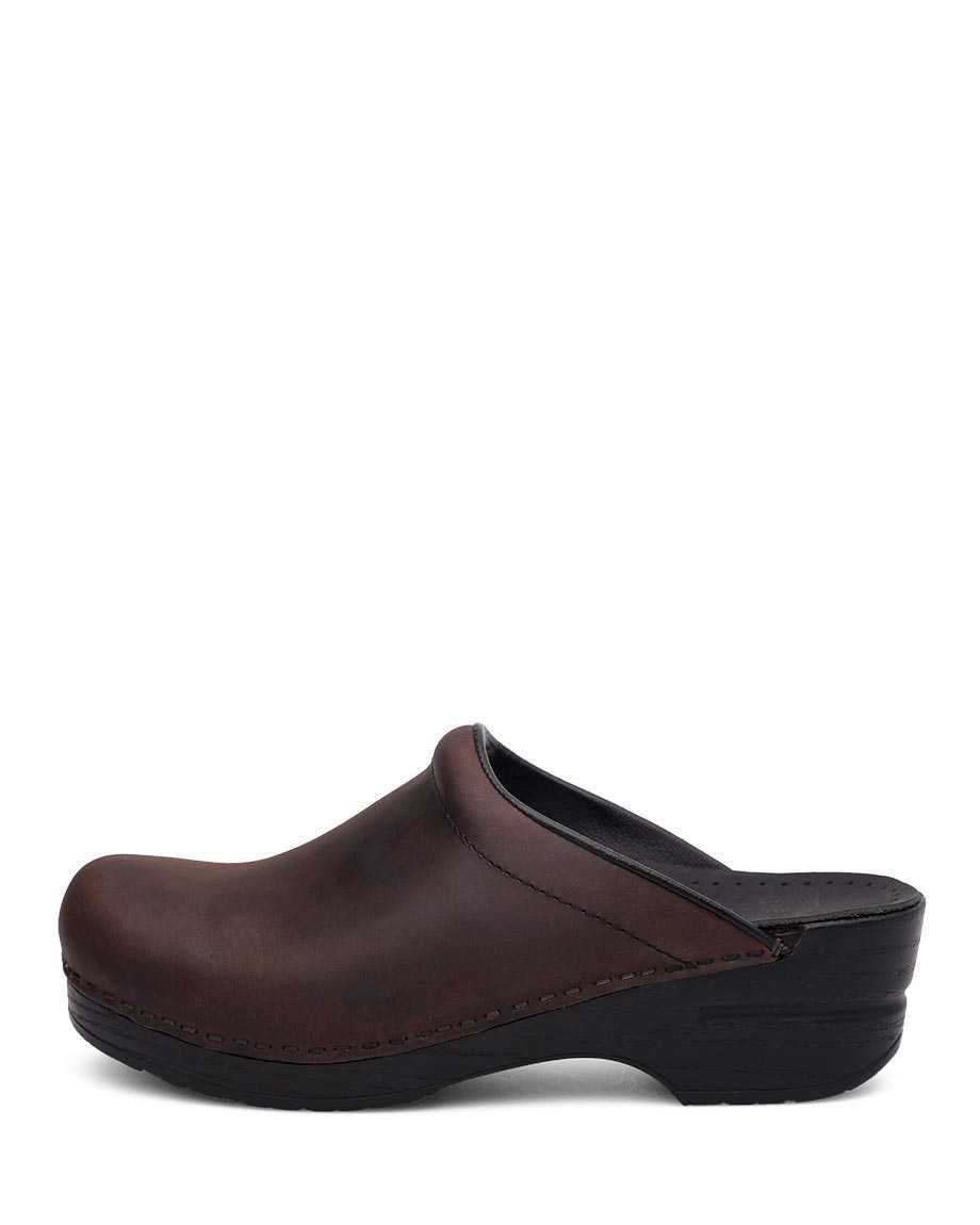 Dansko Sonja Antique Sole - Personalize Women Clogs Brown / Black | CA 3616ZUJ