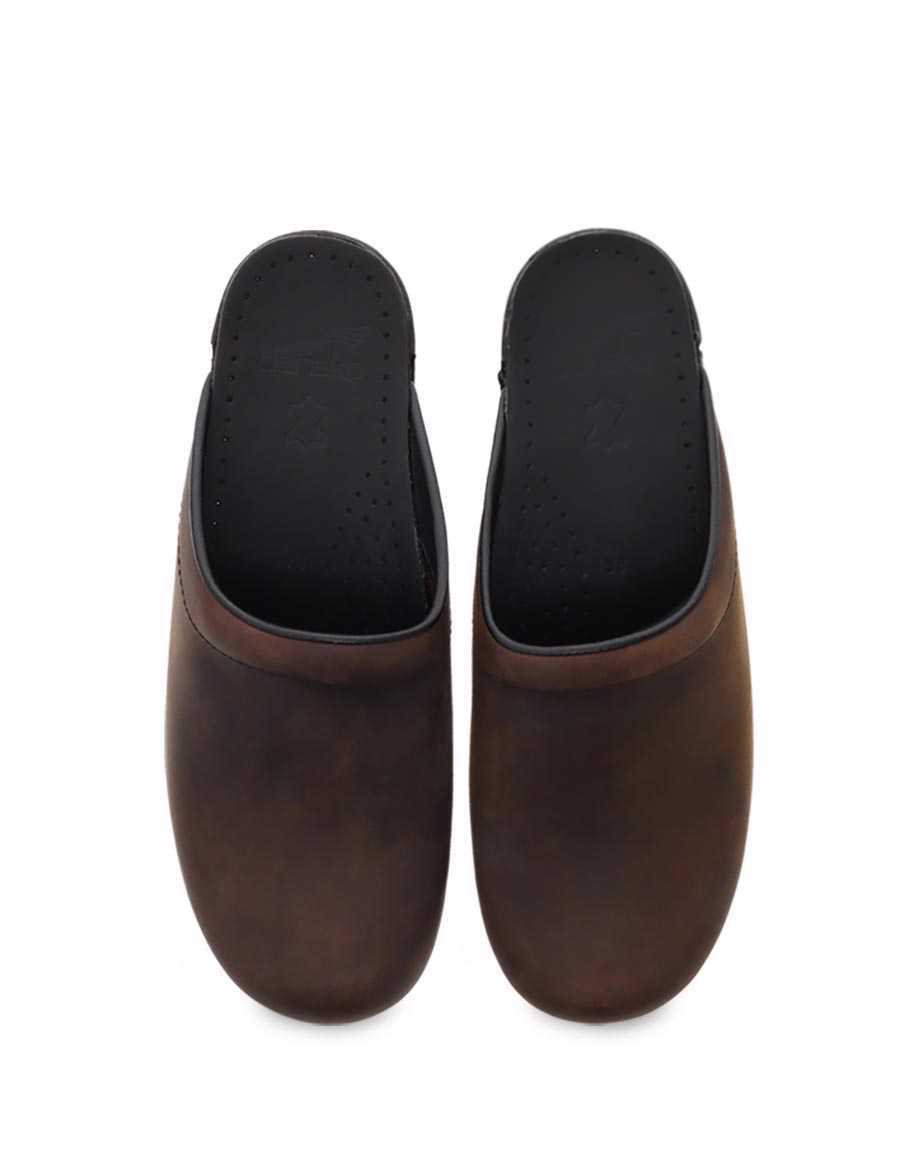 Dansko Sonja Antique Sole - Personalize Women Clogs Brown / Black | CA 3616ZUJ