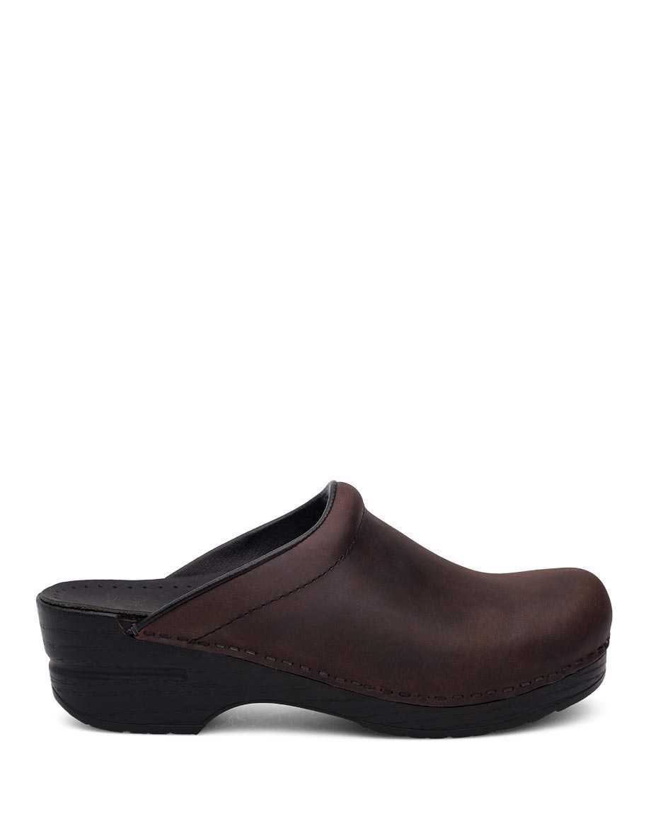Dansko Sonja Antique Sole - Personalize Women Clogs Brown / Black | CA 3616ZUJ