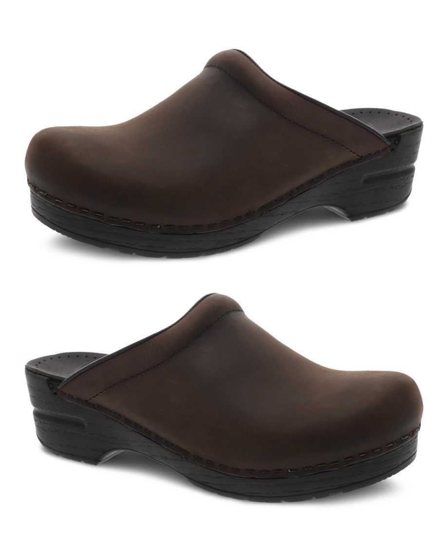 Dansko Sonja Antique Sole - Personalize Women Mules Brown / Black | CA 3706LIM