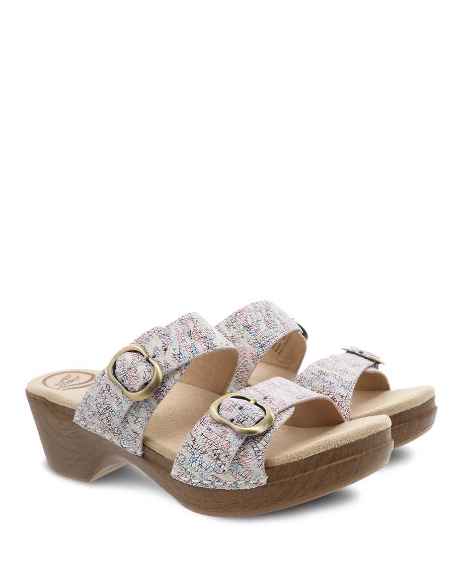 Dansko Sophie Multi Women Heels White / Multicolor | CA 3655ZUW