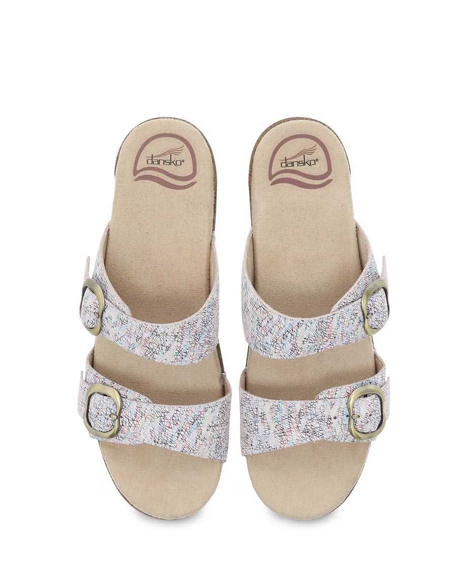 Dansko Sophie Multi Women Sandals White / Multicolor | CA 3773LIS