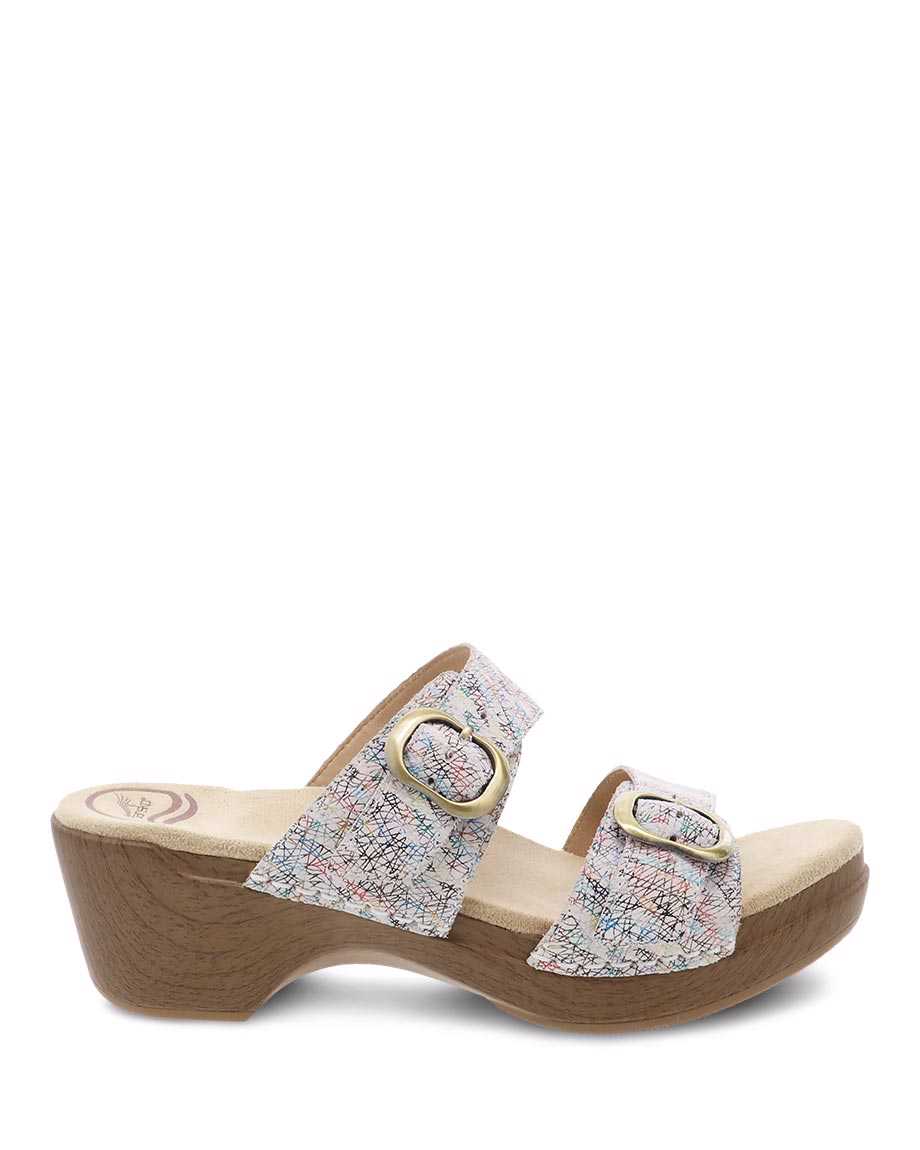 Dansko Sophie Multi Women Sandals White / Multicolor | CA 3773LIS